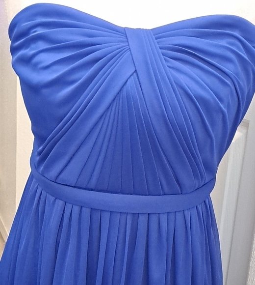 NWT David's Bridal Versa Convertible Cobalt Blue Formal Bridesmaid Dress - Picture 4 of 14
